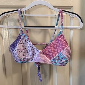 Patchwork Swimsuit Top, Never Worn